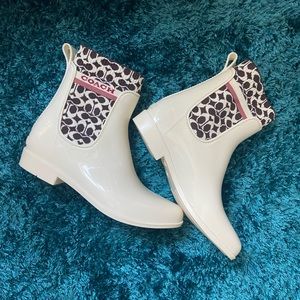 Coach rain boots